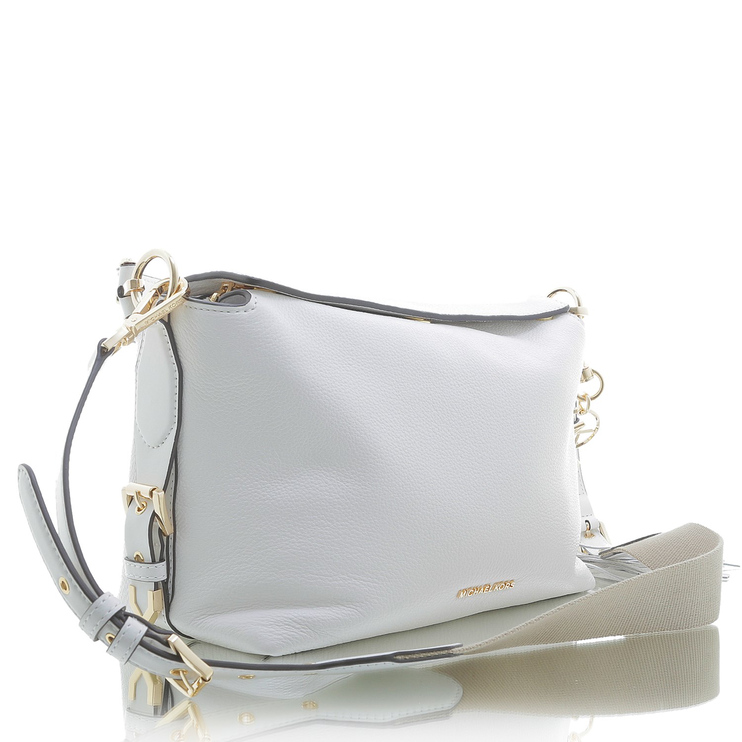 bolso blanco piel